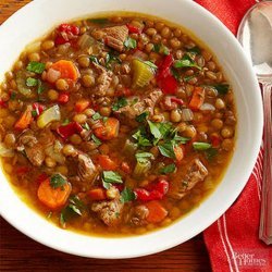 Lentil Soup With Beef recipe