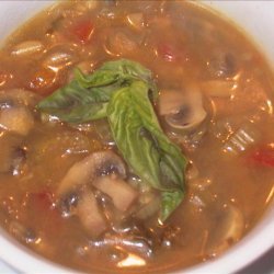Soup of Two Mushrooms and  Barley recipe
