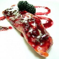 Grilled Salmon With Blackberry-Cabernet Coulis recipe