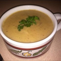   Creamy   Vegan Potato-Leek Soup recipe