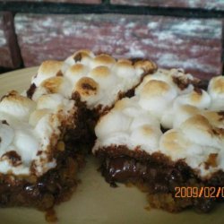 Warm Toasted Marshmallow S'more Bars (Cookie Mix) recipe