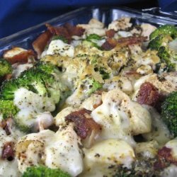Low-Carb Chicken and Bacon Casserole recipe