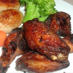 Lacquered Chicken Wings recipe