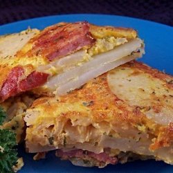 Spanish Spicy Sausage and Cheese Tortilla recipe