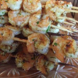 Lemon Garlic Shrimp Skewers recipe