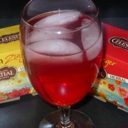 Lemon and Red Zinger Iced Tea recipe