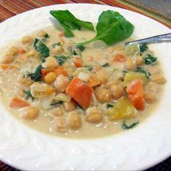 Orange Squash and Garbanzo Stew/Soup recipe