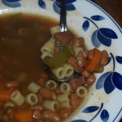 Pork and Bean Minestrone Soup recipe