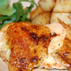 Roast Sticky Chicken-Rotisserie Style recipe