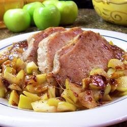 Caramel Apple Pork Chops recipe