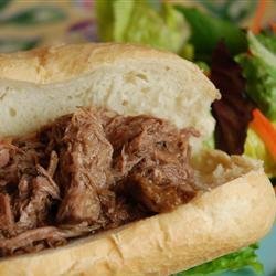 Slow Cooker Italian Beef for Sandwiches recipe