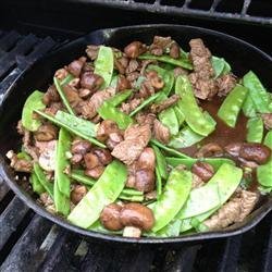 Asian Beef with Snow Peas recipe