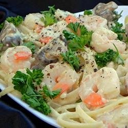 Shrimp Fettucine Alfredo recipe
