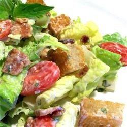 B.L.T. Salad with Basil Mayo Dressing recipe