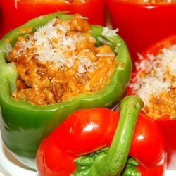 Bolognese Stuffed Bell Peppers recipe
