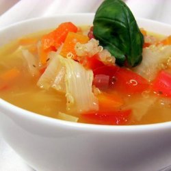 Yummy Vegan Veggie Quinoa Soup recipe