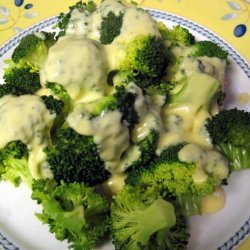 Broccoli with Two-Cheese Horseradish Sauce recipe
