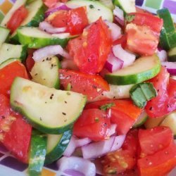Tomato, Cucumber and Red Onion Salad recipe