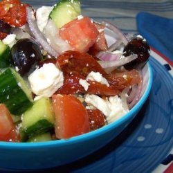 Mediterranean Greek Salad..good for Travel and Good to Eat! recipe