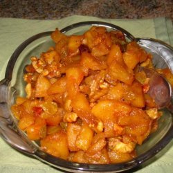 Caramelized Applesauce With Pecans and Golden Raisins recipe