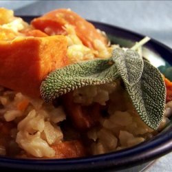 Roasted Pumpkin and Sweet Potato Pilau recipe
