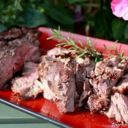 Grilled Leg of Lamb With Garlic and Rosemary recipe