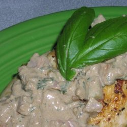 Chicken Breasts With Creamy Basil  Sauce recipe