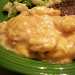 Cheesy Crock Pot Potatoes recipe