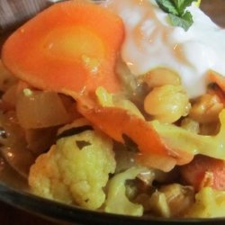 Coconut Curry With Cauliflower, Carrots, & Chickpeas recipe