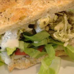 Pesto Chicken Salad Sandwiches recipe