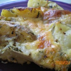 Potato Cheese Pie (Derf) /  Quiche recipe