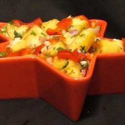 Spicy Grilled Pineapple Salsa With Ginger and Jalapenos recipe