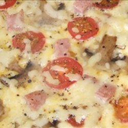 Ham, Mushroom and Cheese Omelette recipe