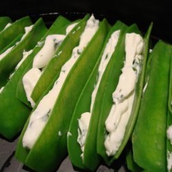Stuffed Snow Peas recipe