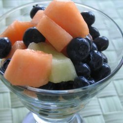 Melon with Blueberries recipe