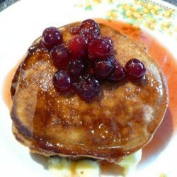 Gingerbread Pancakes With Cranberry-Maple Syrup recipe