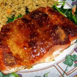 Smoked Paprika Roasted Salmon With Wilted Spinach recipe