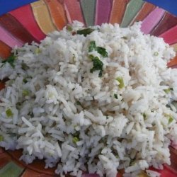 Mint-Cilantro and Coconut Rice recipe