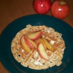 Low-Fat Apple Ginger Spice Whole Wheat Waffles recipe