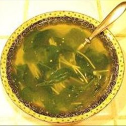 Julie's Chicken and Greens Soup for Sickies recipe