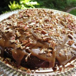 Chocolate Cake With Ganache and Praline Topping recipe