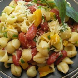 Lemon and Hot! Pasta Salad With Kidney or Cannellinni Beans recipe