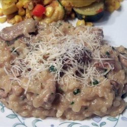 Garlicky Pork and Mushroom Risotto recipe