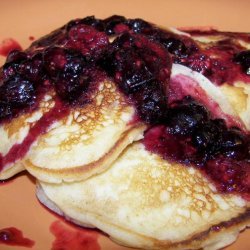 Lemon Pancakes With Berry Topping recipe