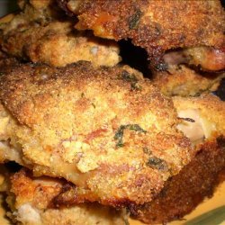 Oven Fried Corn Muffin Chicken recipe