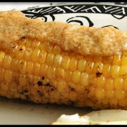 Barbecued Corn With Roasted Garlic Butter -  BBQ recipe