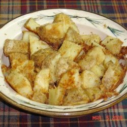 Breaded Baked Parmesan Potatoes recipe