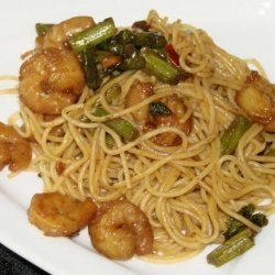 Asparagus & Shrimp Noodles recipe