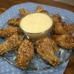Chicken Wings.... With a Sesame Honey Dip recipe