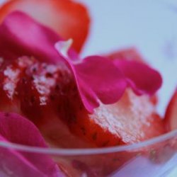 Strawberries With Champagne and Roses recipe